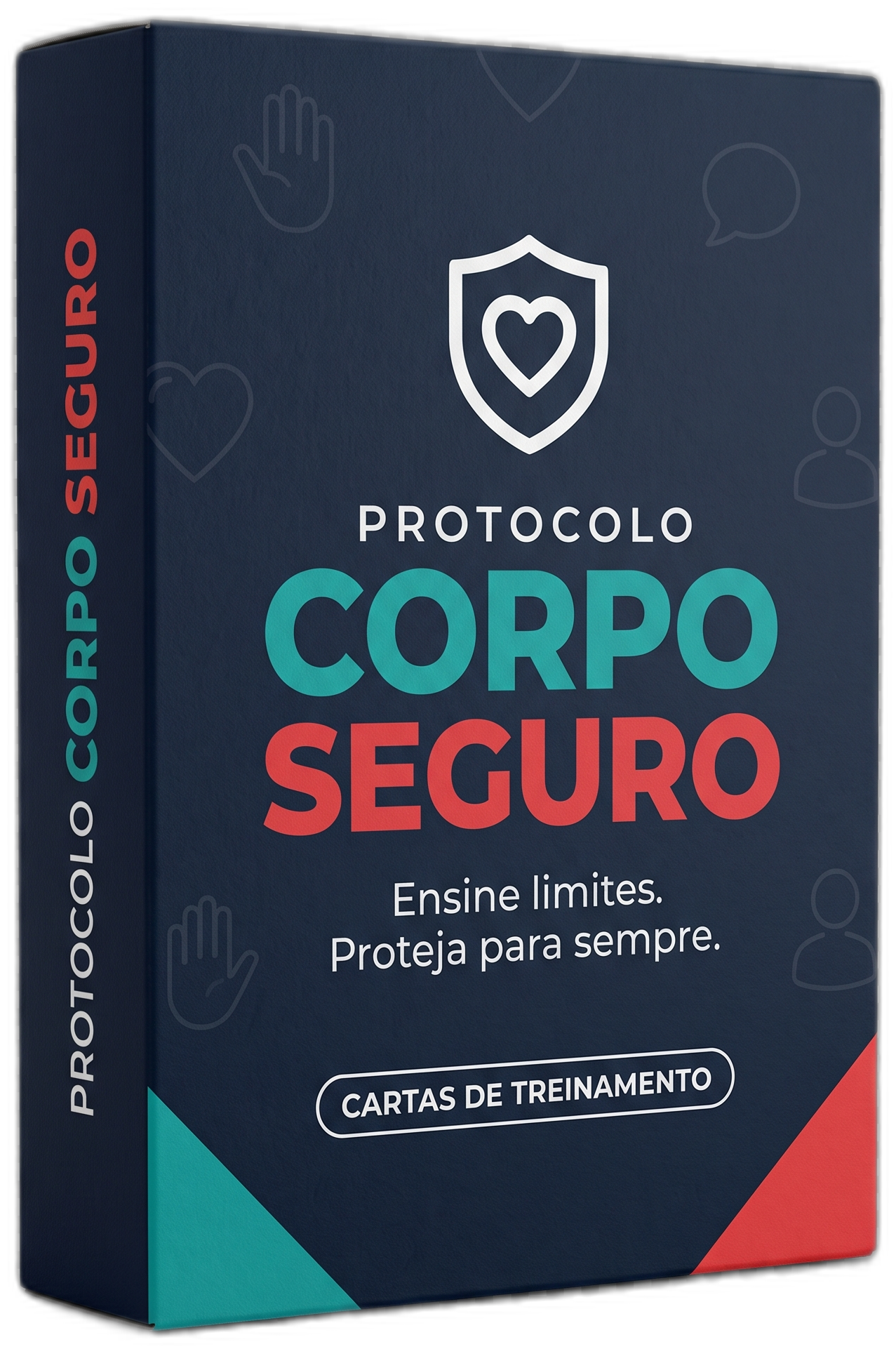 Caixa do Protocolo Corpo Seguro com cartas de treinamento